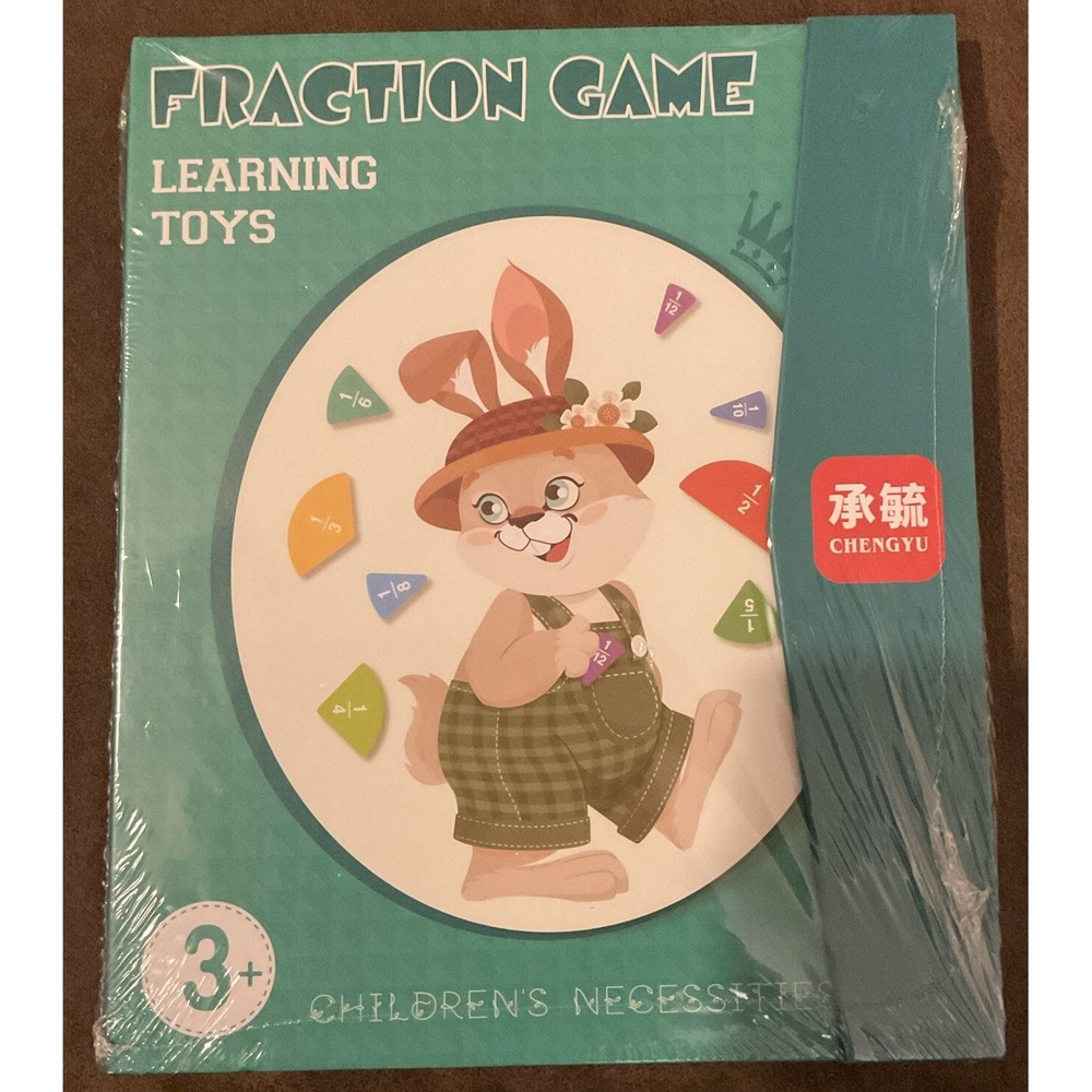 Fraction Game Learning Toys Book 3+